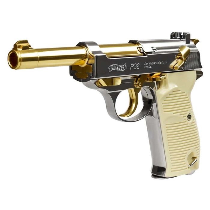 Pistola Pressao de ar CO2 Walther P38 Blowback + Luger P08 Colecção