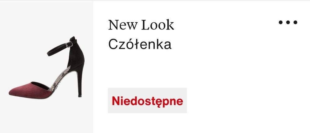 New Look 39 szpilki czółenka burgund czarne wężowe