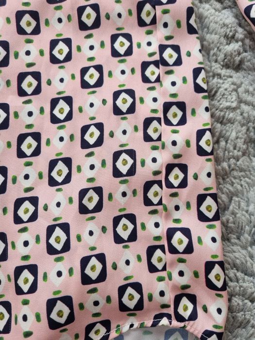 Koszula różowa geometryczny wzór rozmiar L Zara
