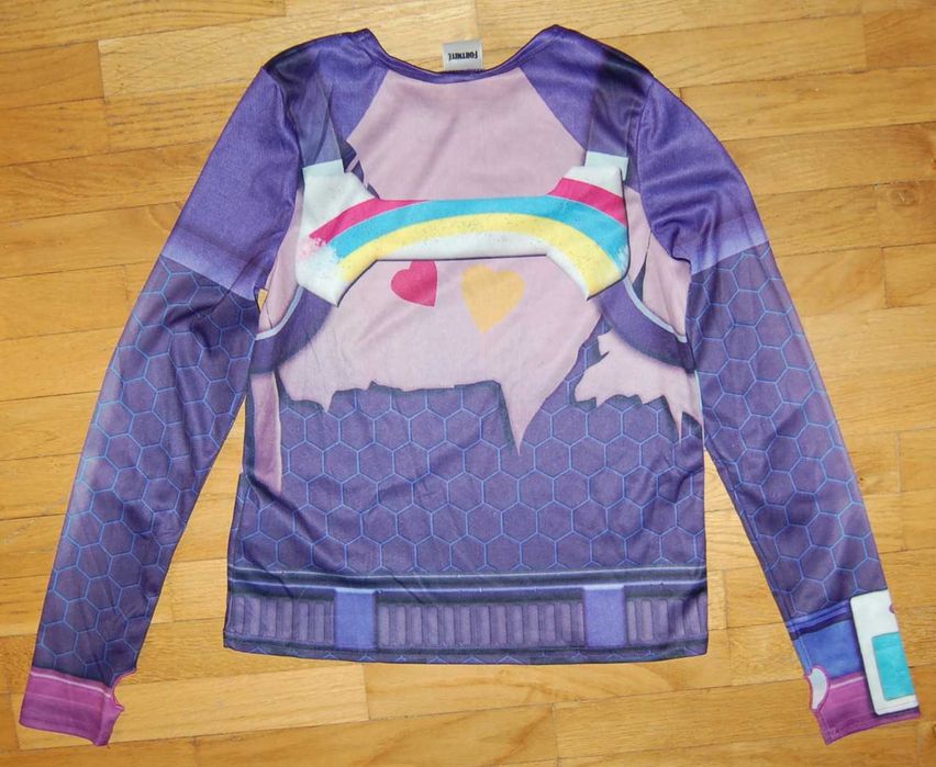 NOWA bluzka karnawał stój Fortnite 9-10 lat jednorożec