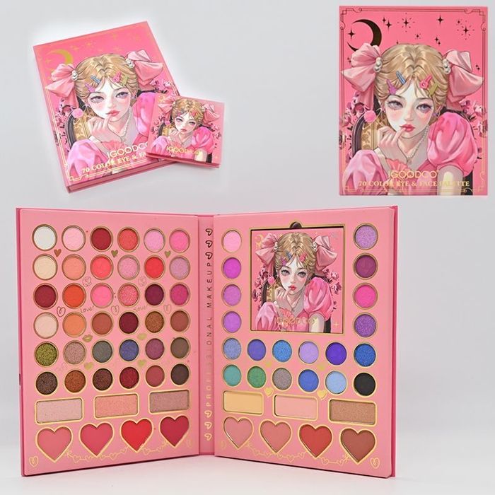 Набір косметики з пензликами та дзеркальцем, два види (див. фото)