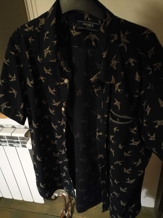 Koszula z krótkim rękawem w jaskółki