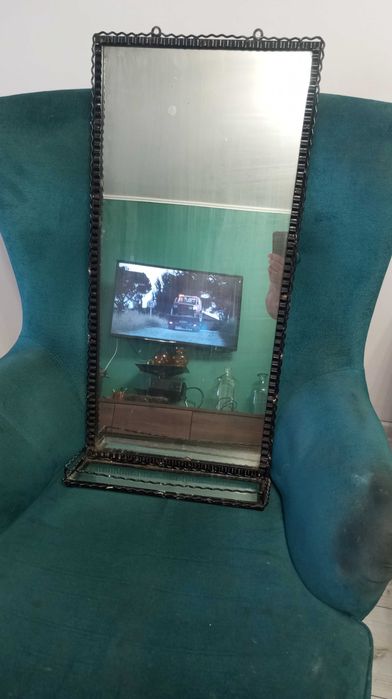 Lustro w kutej ramie 40 x 80 cm