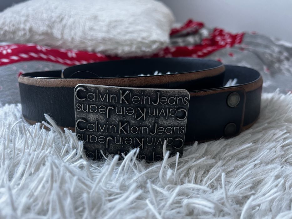 Pasek skórzany Calvin Klein