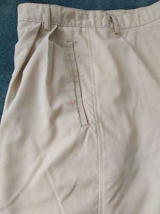 Jasne spodnie wizytowe L