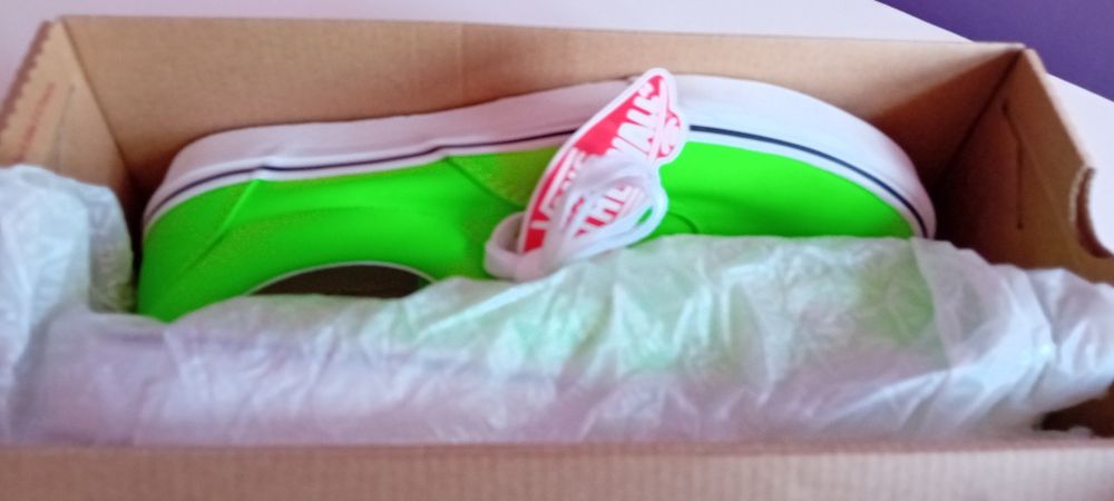 Vans neonowe trampki 40,5