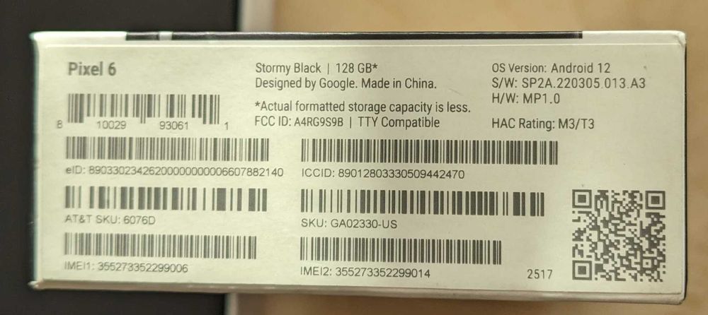 Продам Google Pixel 6