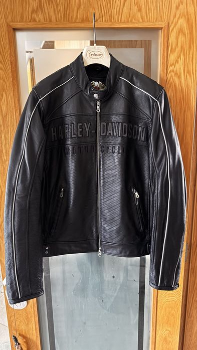 Blusão Harley Davidson M Como Novo Couro