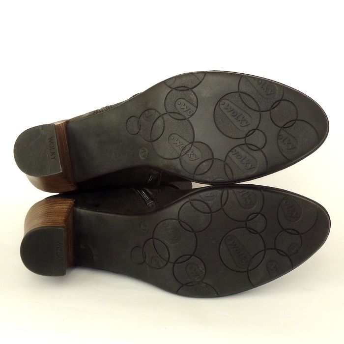 Полусапожки Wolky EU 41 стелька 26,5 кожаные ботильоны сапоги ботинки