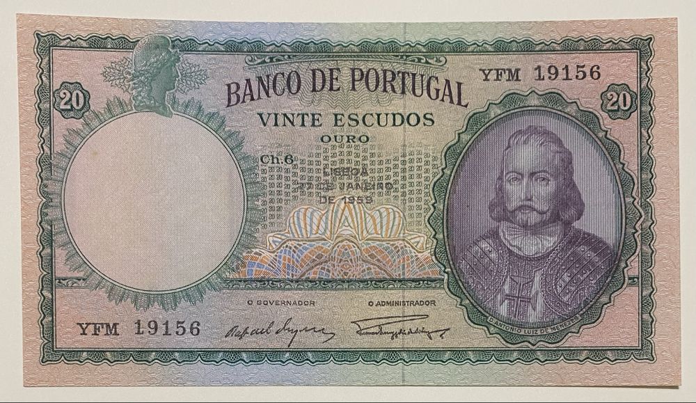 Nota 20$00 Esc. 1959