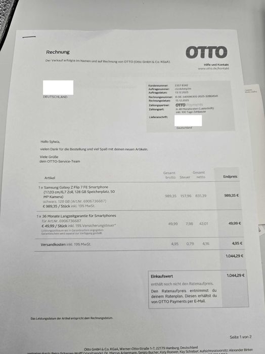 Smartfon Samsung Galaxy Z FLIP 7 FE 8+128GB z 13.12.2025 |PLUS Lombard