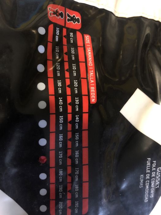 Fato preto karate tamanho 170cm