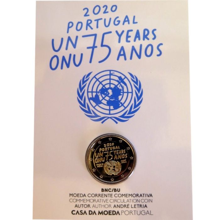 Moeda BNC de 2€ ONU / Presidência 2021
