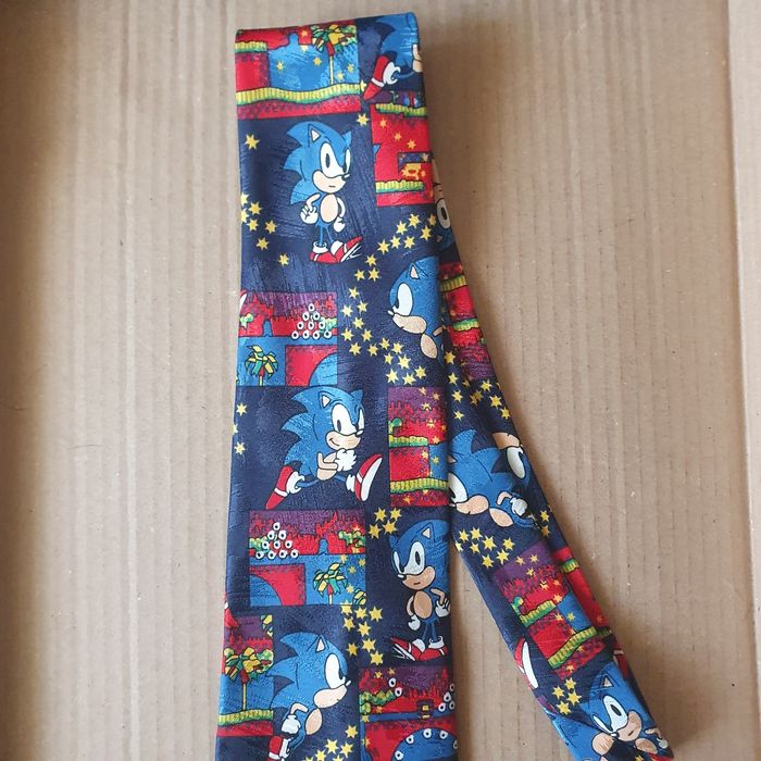 Krawat niebieski jeż Sonic(k-8) OK