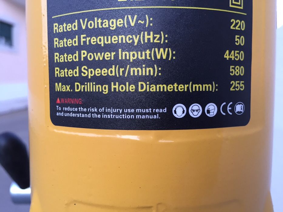 Maquina carotes caroteadora furar betao abrir buracos lage