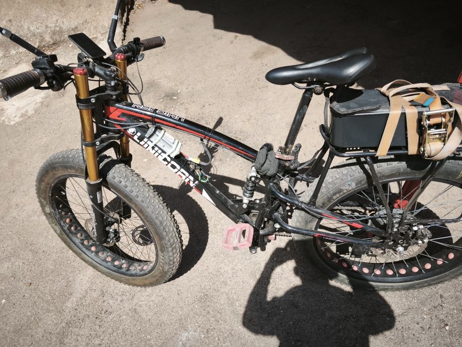 Электро фетбайк 2х подвес