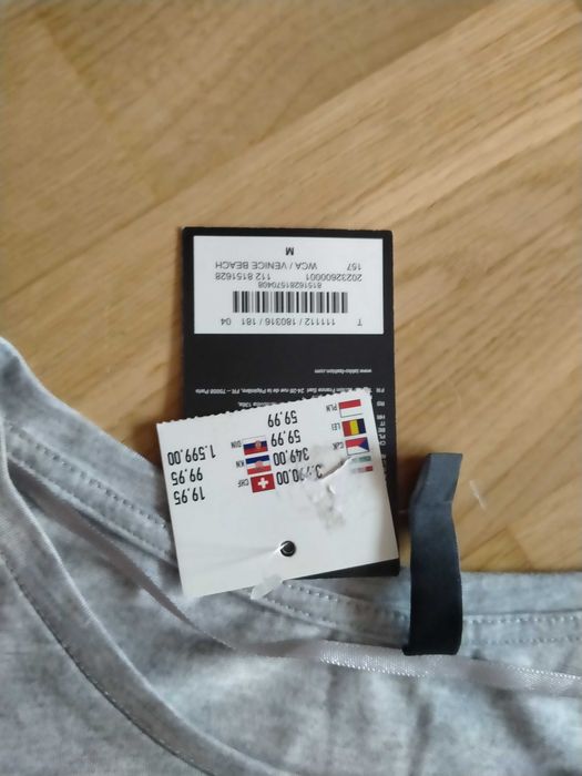 Damska/dziewczęca szara koszulka/bluzka z cekinami, Jednorożec, Nowa