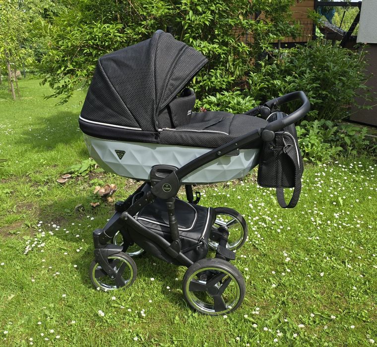 wózek Junama Diamond Mirror Satin 2w1  + adaptery