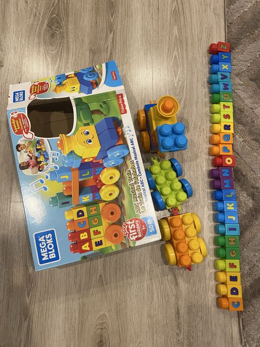 Pociąg,klocki,abecadlo Fisher Price
