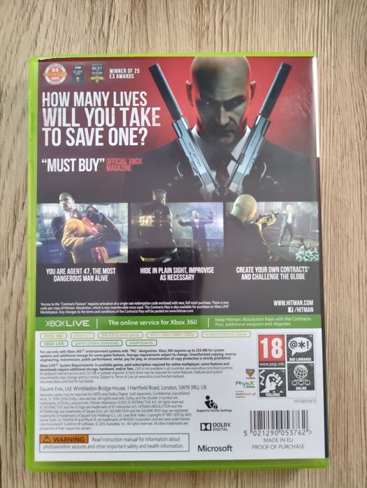 Hitman Absolution Xbox 360 stan idealny