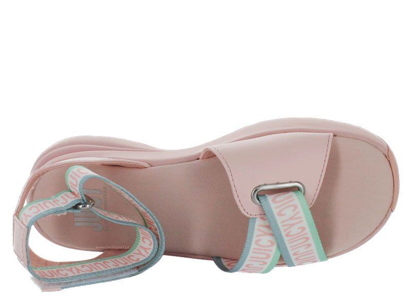 Juicy Couture Sandały damskie - Benedette Nappa PU - r 40 - Różowe