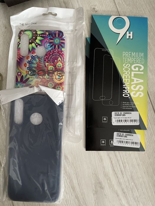 szkło do Huawei P30 Lite 2 szt i obudowa, etui 2szt