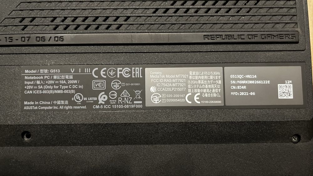 Laptop Asus ROG Stryx G15