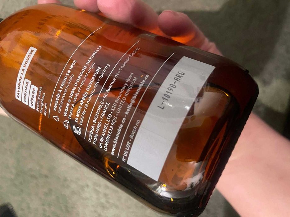 Bionoble Olej rycynowy Bio 500 ml 26026(2)