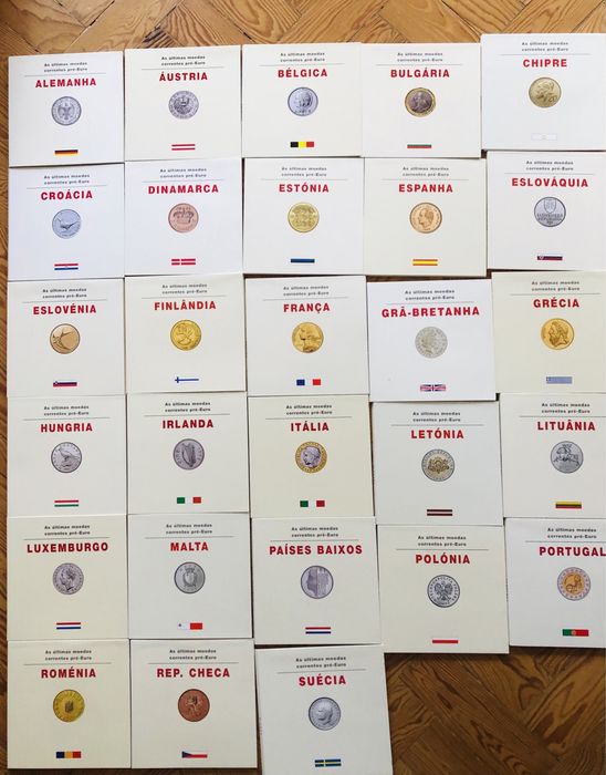 Ultimas moedas correntes Pre-Euro, Philae (28 países)