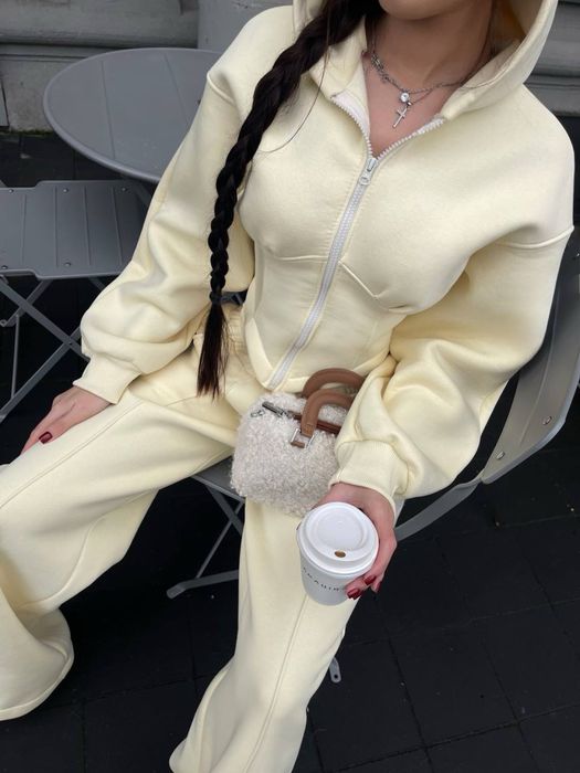 Костюм двійка жіночий теплий. Повсякденний теплий костюм. Спорт костюм