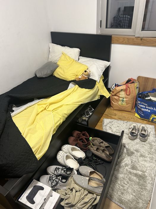 Cama estante e secretaria