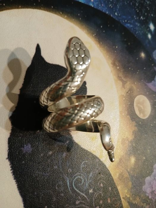 Anel serpente em prata 925