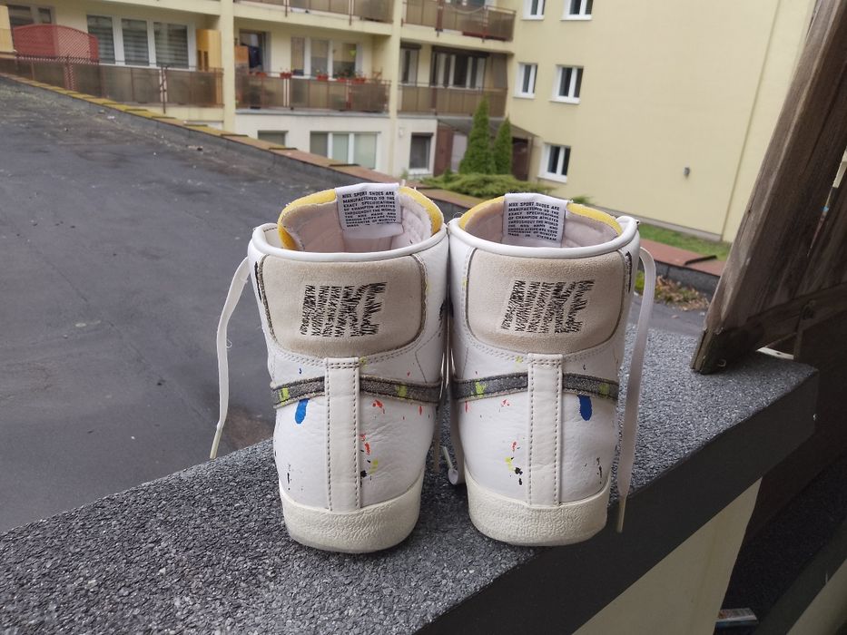 Nike blazer mid  paint splaater r44