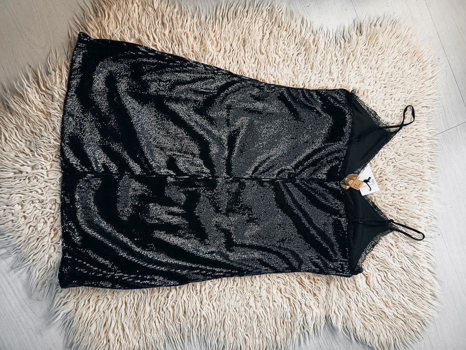 Mała czarna h&m 38 cekiny