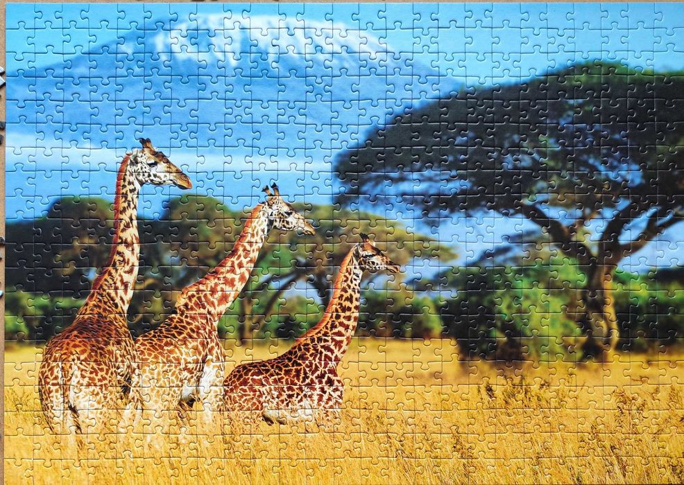 Puzzle żyrafy i tygrys 500 + 500