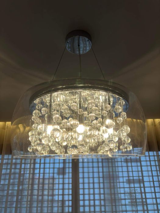 Candeeiro de teto em vidro ideal lux audi 80 sp8