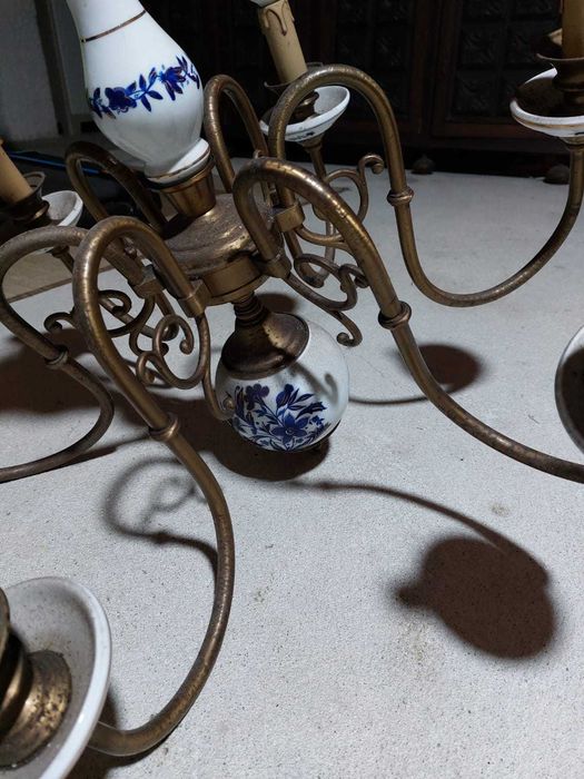 Candeeiro de teto Pintado à Mão