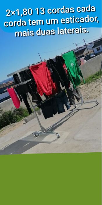 Estendais novos galvanizados com rodas, apartir de 80€