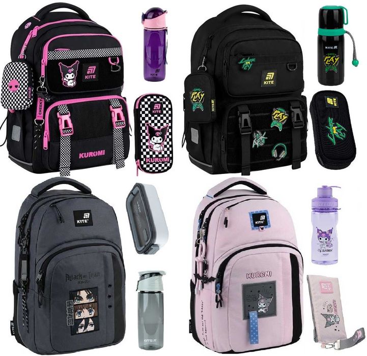 Рюкзак Kite Education SET 1022M 584M шкільний пенал сумка Skater Sakura