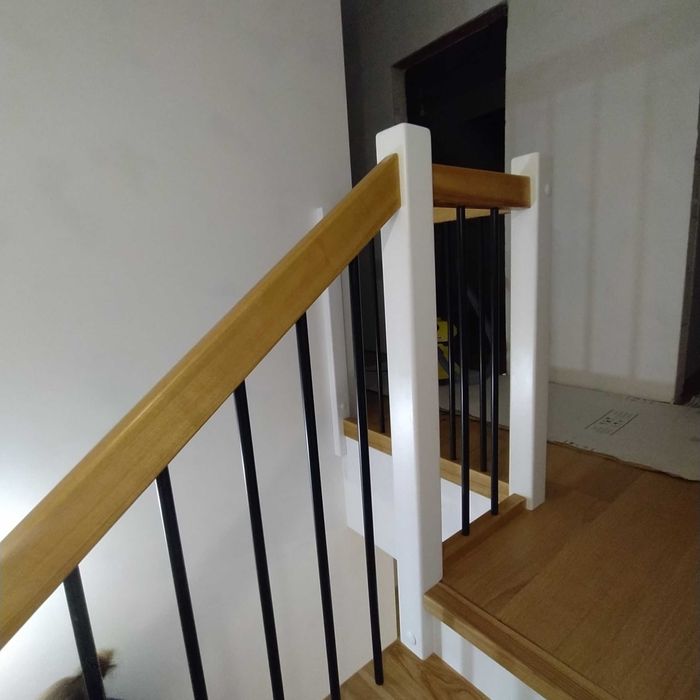 Schody drewniane na beton
