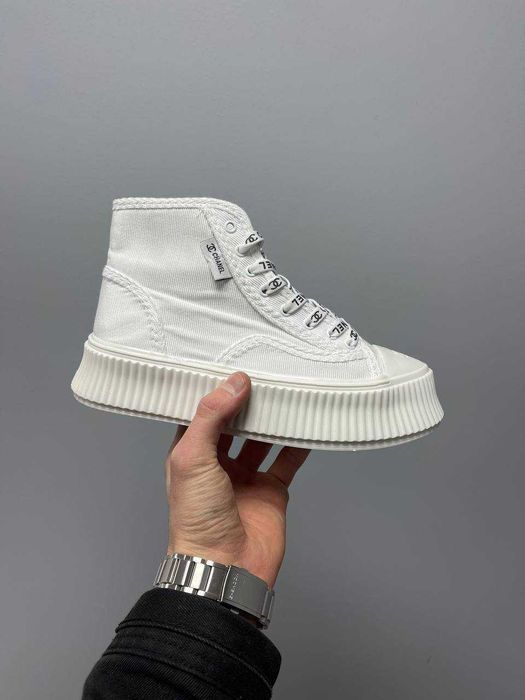 Кросівки Chanel Sneakers Platform White premium | Кроссовки жіночі