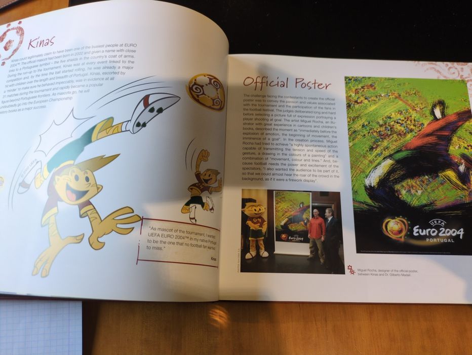 Euro 2004 da UEFA livro oficial da Competição