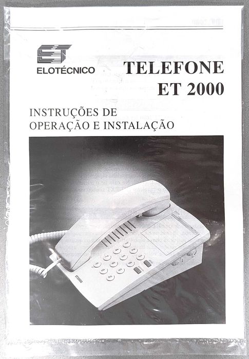 Telefone com fios da marca Elotécnico Novo Nunca Usado