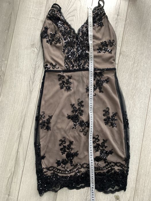 Плаття сукня паєтки лелітки чорне