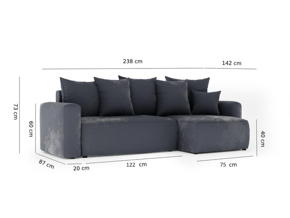 Nowy narożnik FABI z funkcją spania, sofa i kanapa