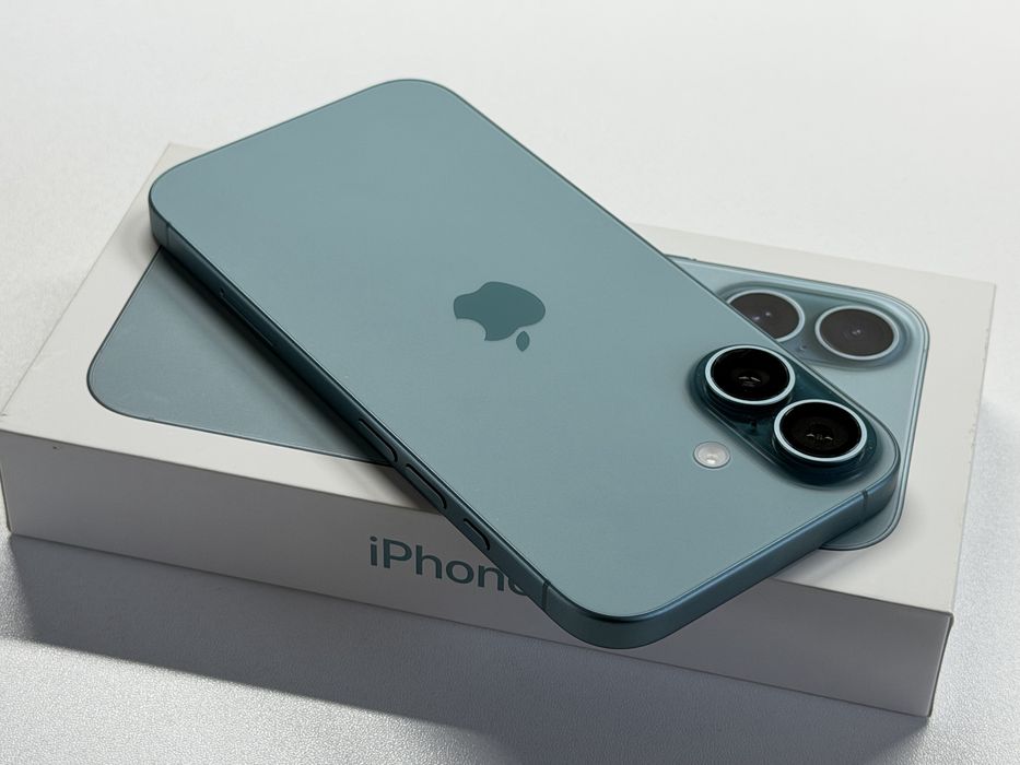 iPhone 16 128 GB Zielony #BDB #Bateria 91% #Apple #Komplet #