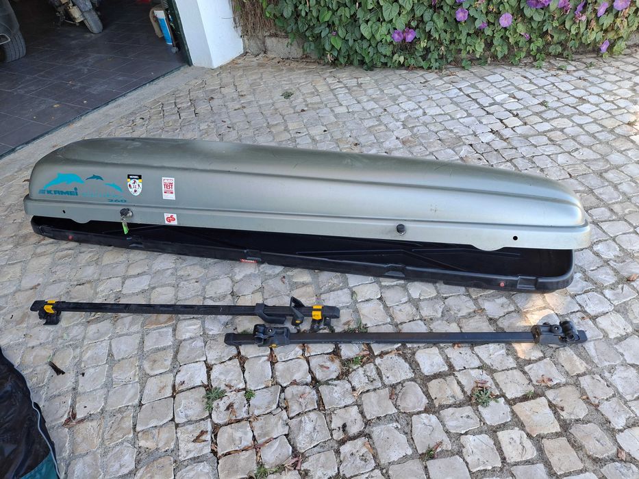 Caixa de transporte tejadilho (Ski e outros)