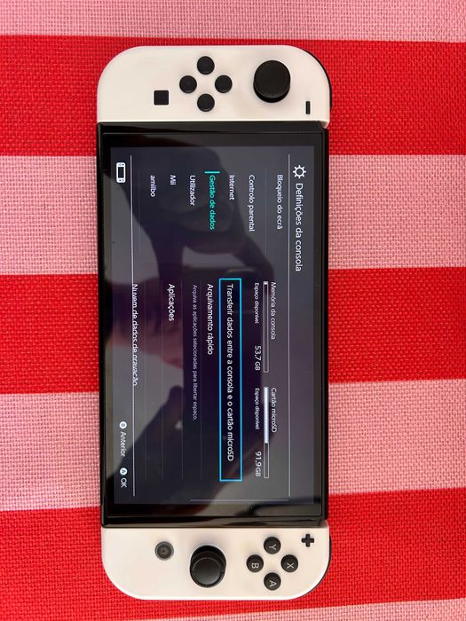 Nintendo Switch OLED Branco + Jogos + 256GB + Acessórios