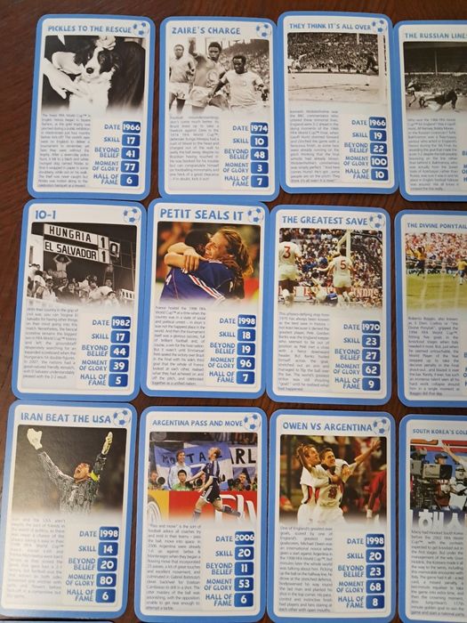 Колекційні картки, футбольні карточки відомих стадіонів, рекордів