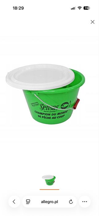 Sensas wiaderko z pokrywką 17L